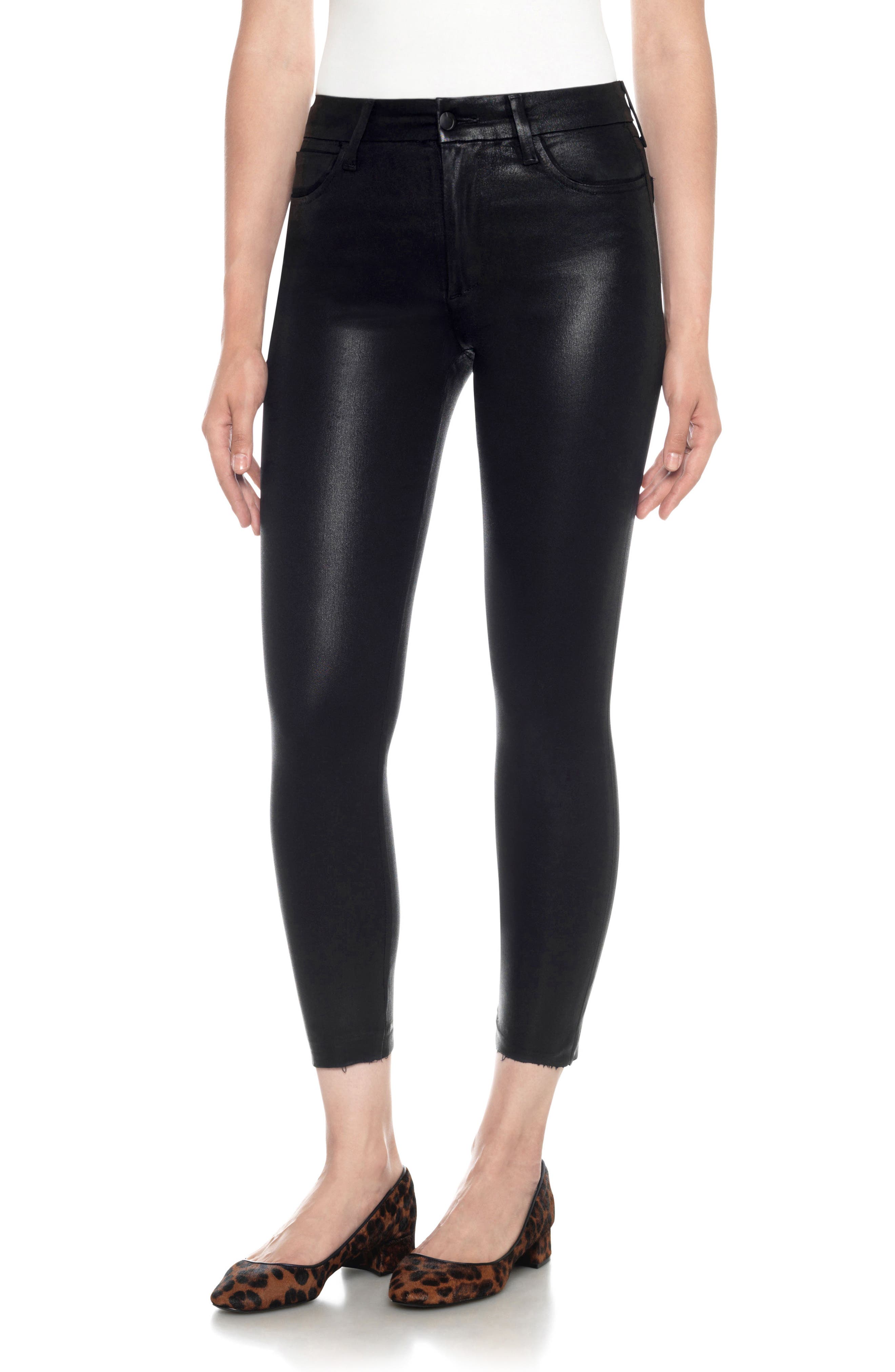 Joe's Charlie Coated High Waist Ankle Skinny Jeans Nordstrom