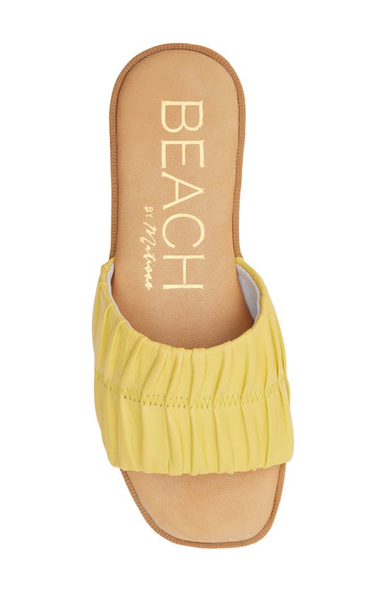 Shop Beach By Matisse Viva Slide Sandal In Yellow