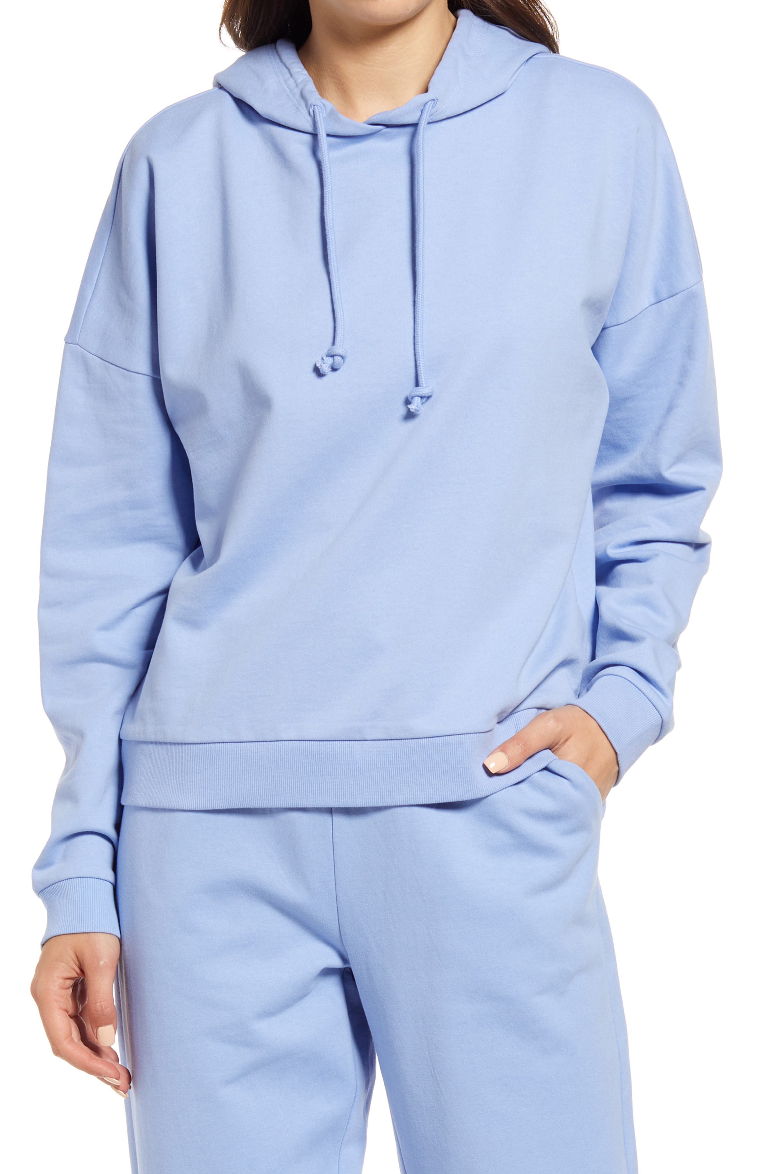 VERO MODA Octavia Long Sleeve Hoodie in Grapemist, Size Small