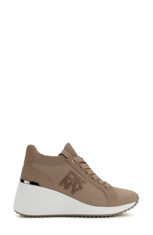 Shop Dkny Kasia Wedge Sneaker In Ash