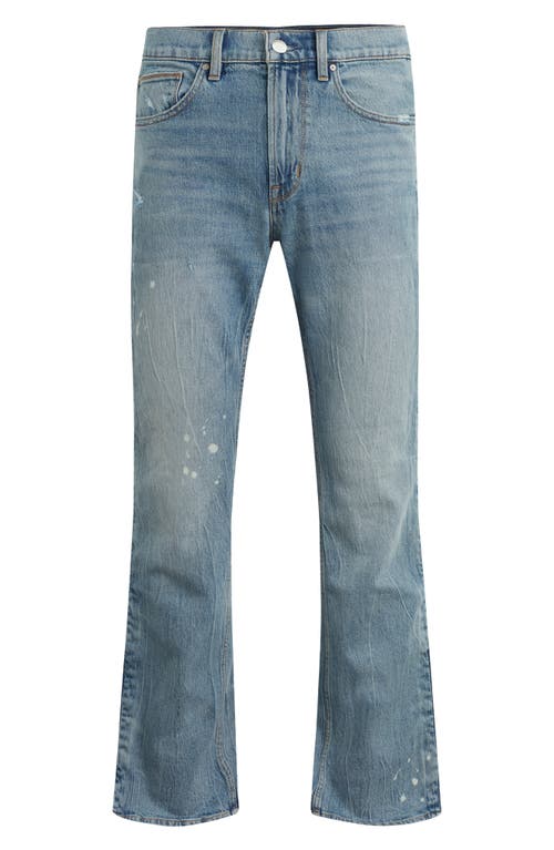 Hudson Jeans Walker Track Distressed Flared Jeans In Sequoia