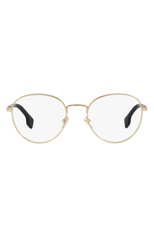 Versace 53mm Round Optical Glasses in Gold at Nordstrom