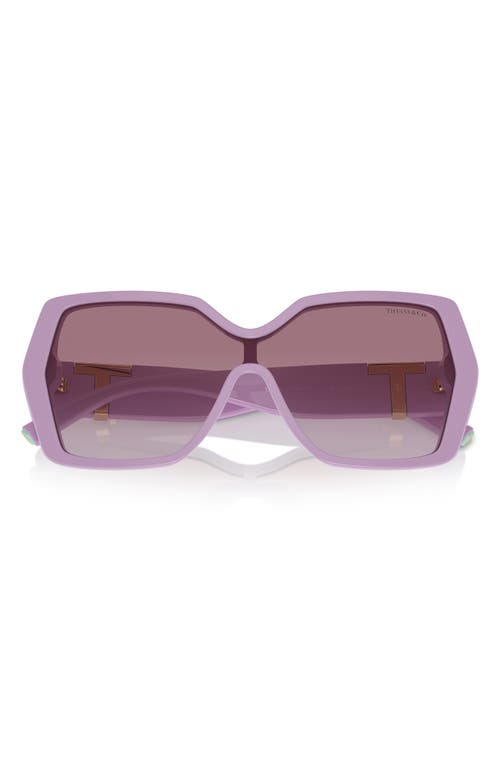 Shop Tiffany & Co . 129mm Gradient Pillow Sunglasses In Violet