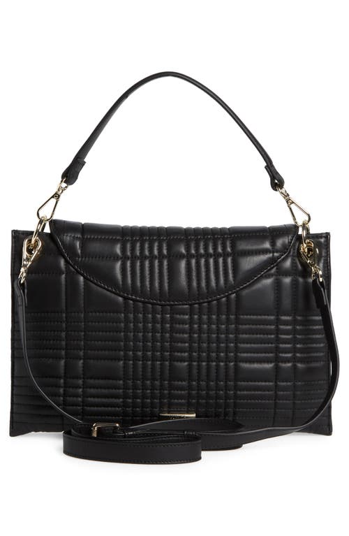 Shop Vince Camuto Barb Leather Crossbody In Black