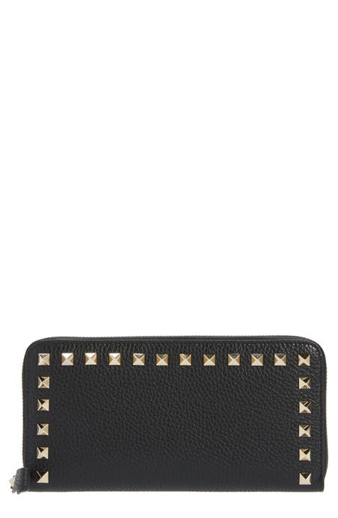 Rockstud Continental Leather Wallet