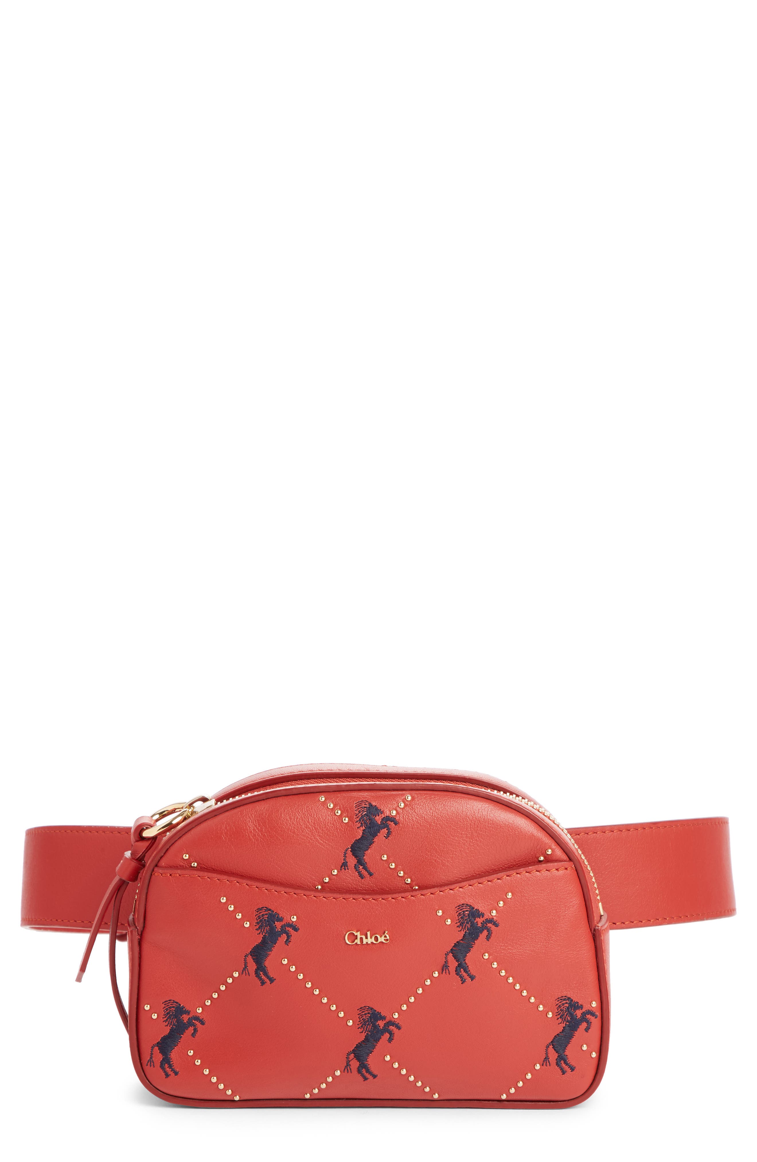 chloe horse belt bag