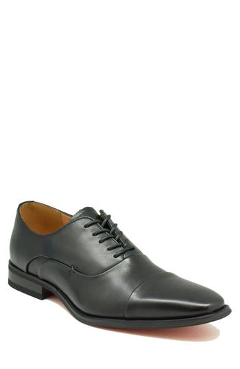 La Milano Winn Cap Toe Oxford In Black