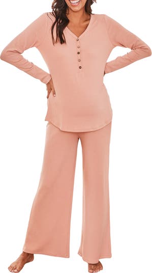 3-Piece Isabelle Maternity Loungewear/ Sleepwear PJ set - Sage Green by  Angel Maternity Online, THE ICONIC