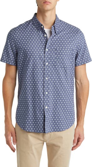 Rails Fairfax Diamond Print Short Sleeve Button-Up Shirt | Nordstrom