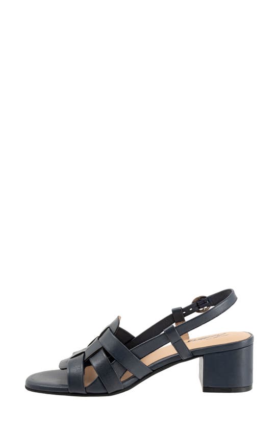 Shop Trotters Luna Slingback Sandal In Navy