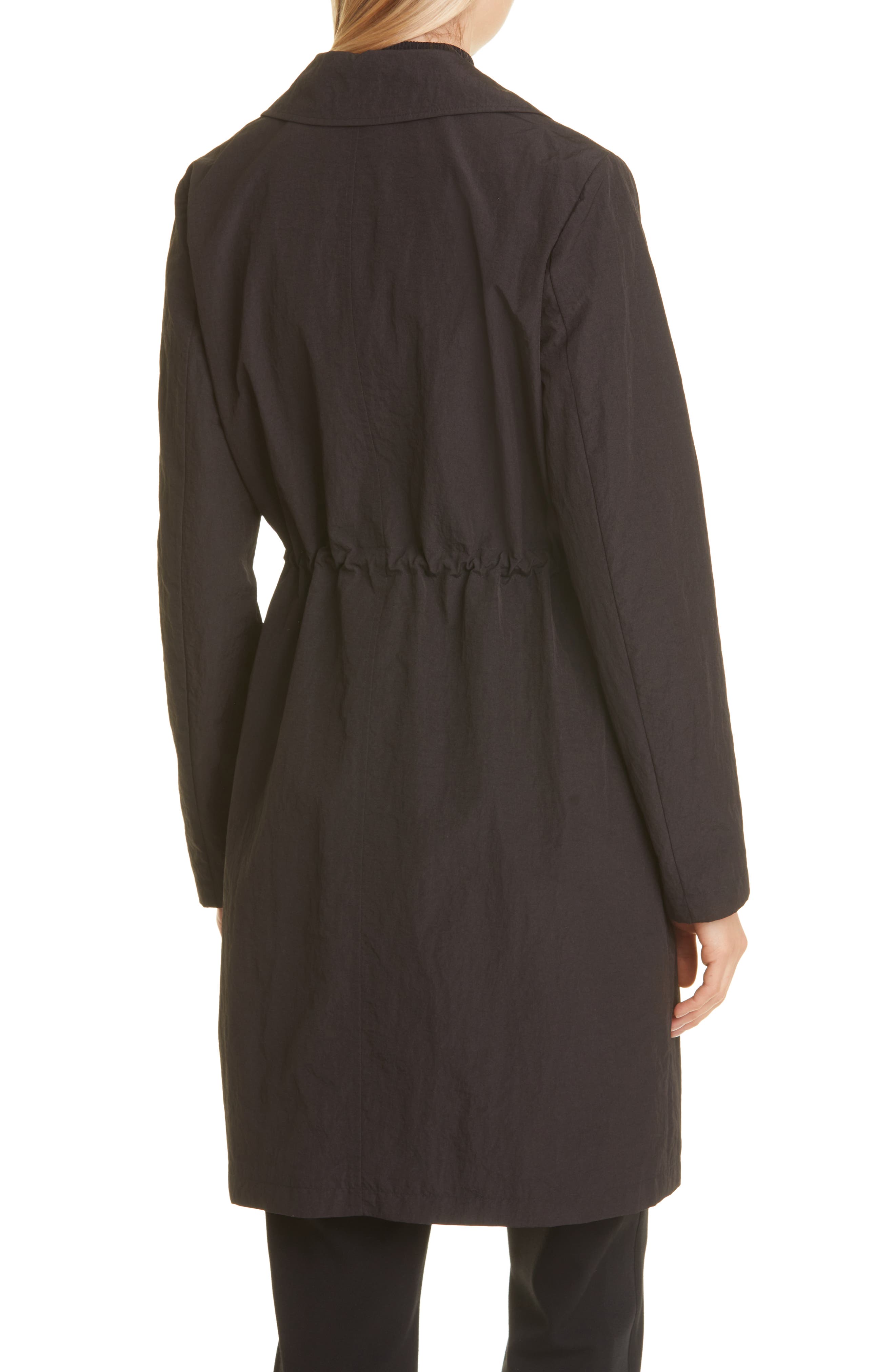 donna karan notch collar coat