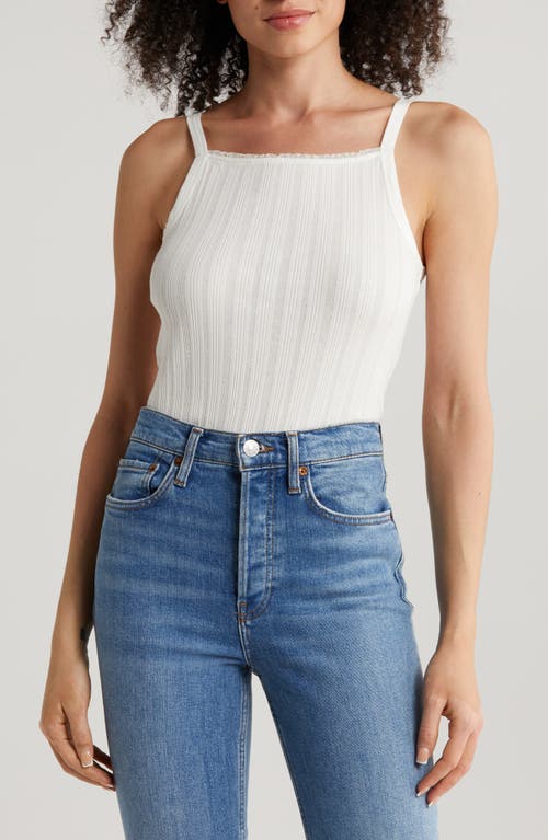 Re/Done Hanes Pointelle Square Neck Camisole at Nordstrom,
