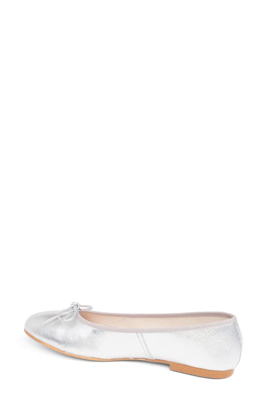 Patricia Green Skim Ballerina Flat In Silver