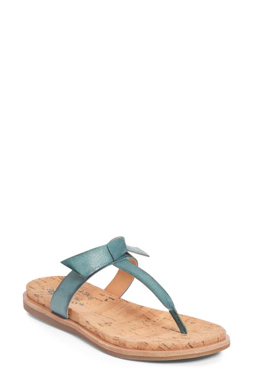 Kork-Ease T-Strap Sandal Turquoise Leather at Nordstrom,