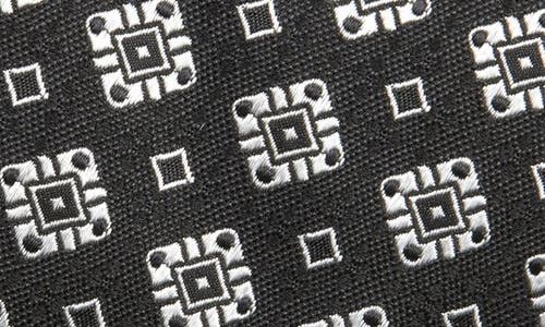 Shop Dolce & Gabbana Dolce&gabbana Medallion Silk Tie In N0004 Black/white