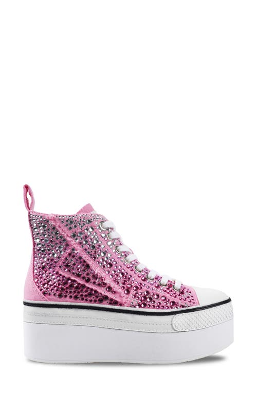 ZIGI ZIGI CARMENSA-2 EMBELLISHED PLATFORM HIGH TOP SNEAKER