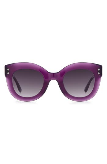 Isabel Marant 49mm Gradient Round Sunglasses In Purple