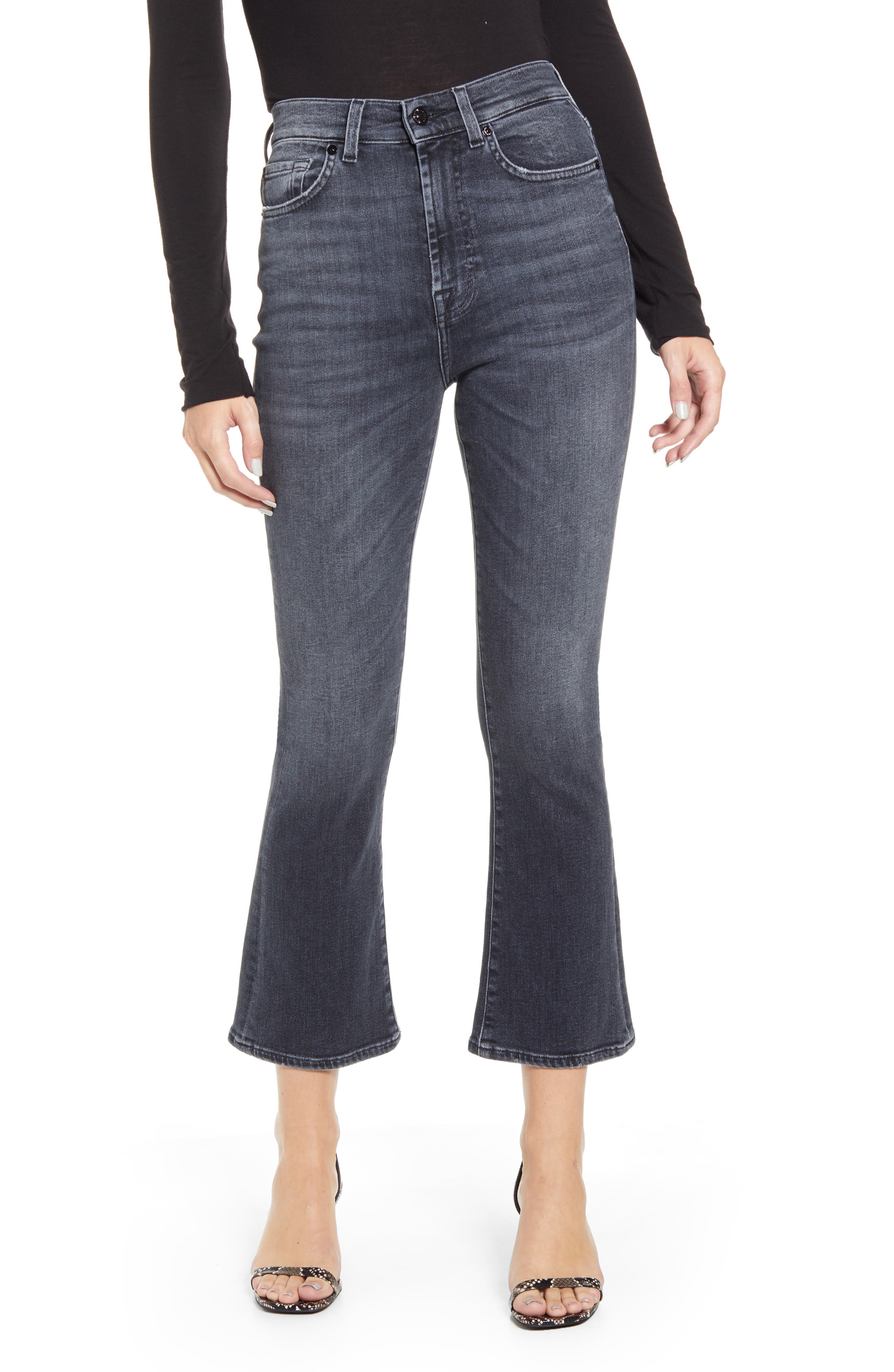 7 for all mankind high waist slim kick jeans