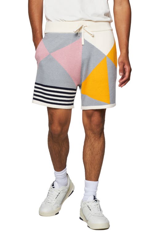 Sergio Tacchini Knit Drawstring Shorts in Geo Multi at Nordstrom, Size Large