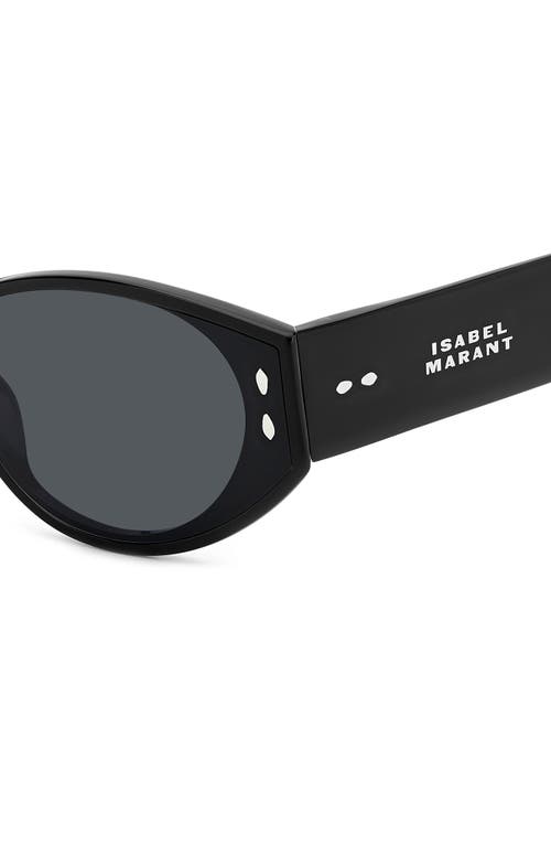 Isabel Marant The Wild Metal Navigator Sunglasses, 62mm In Black/grey
