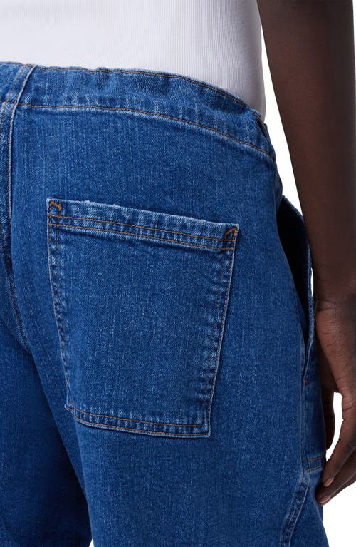 Hudson Drawstring Cargo High-rise Parachute Jeans In Chill
