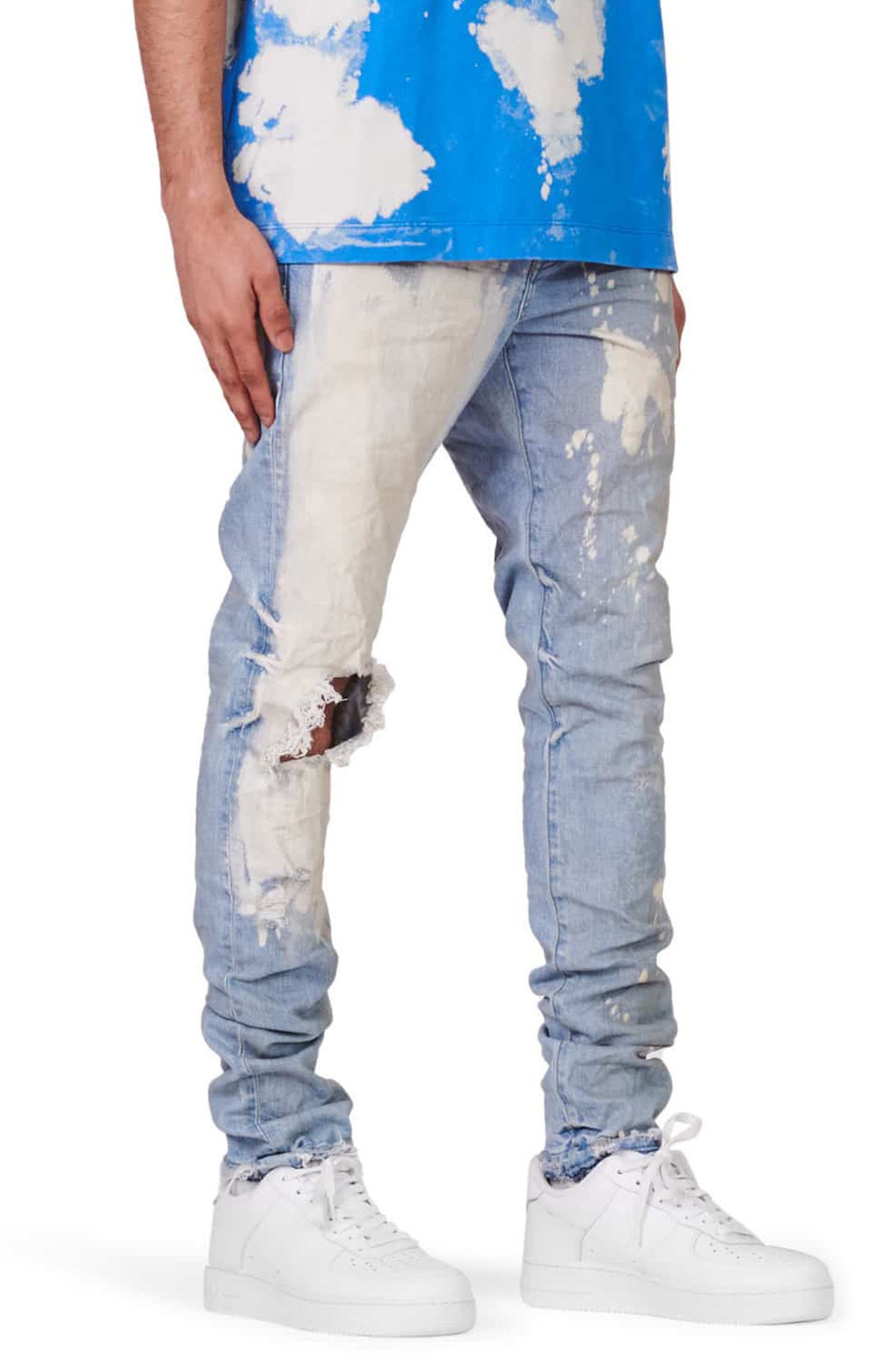 PURPLE BRAND PURPLE Ripped Skinny Jeans 
