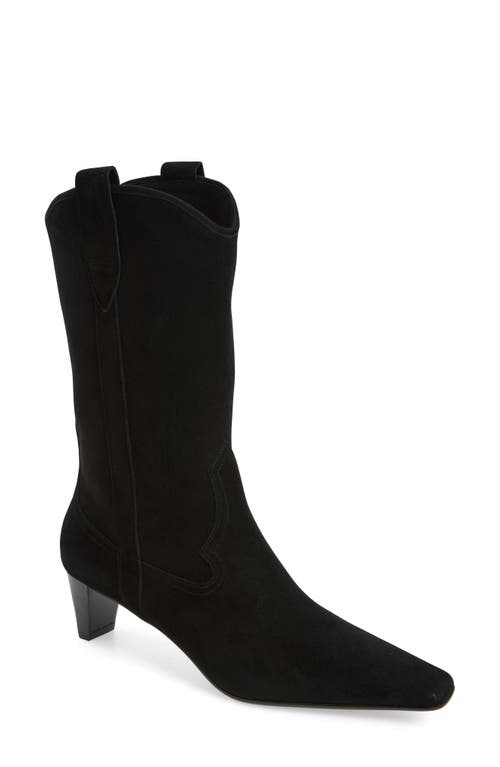 Shop Jeffrey Campbell Mulhall Western Boot In Black Suede