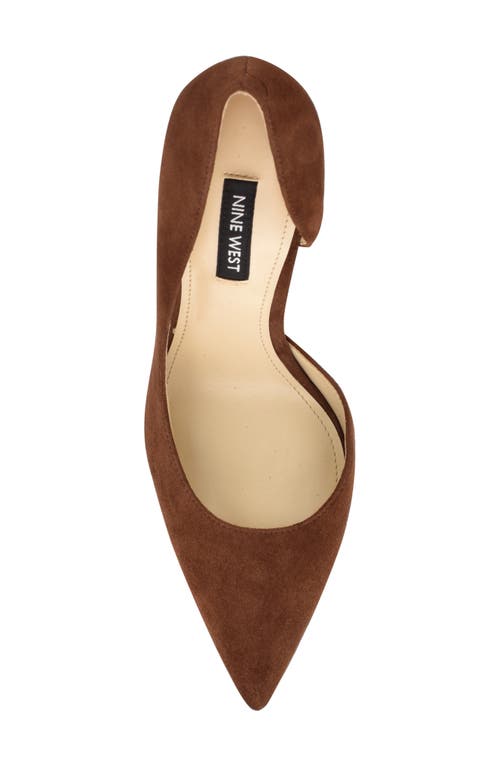 Nine West Folowe Half D'orsay Pump In Medium Brown