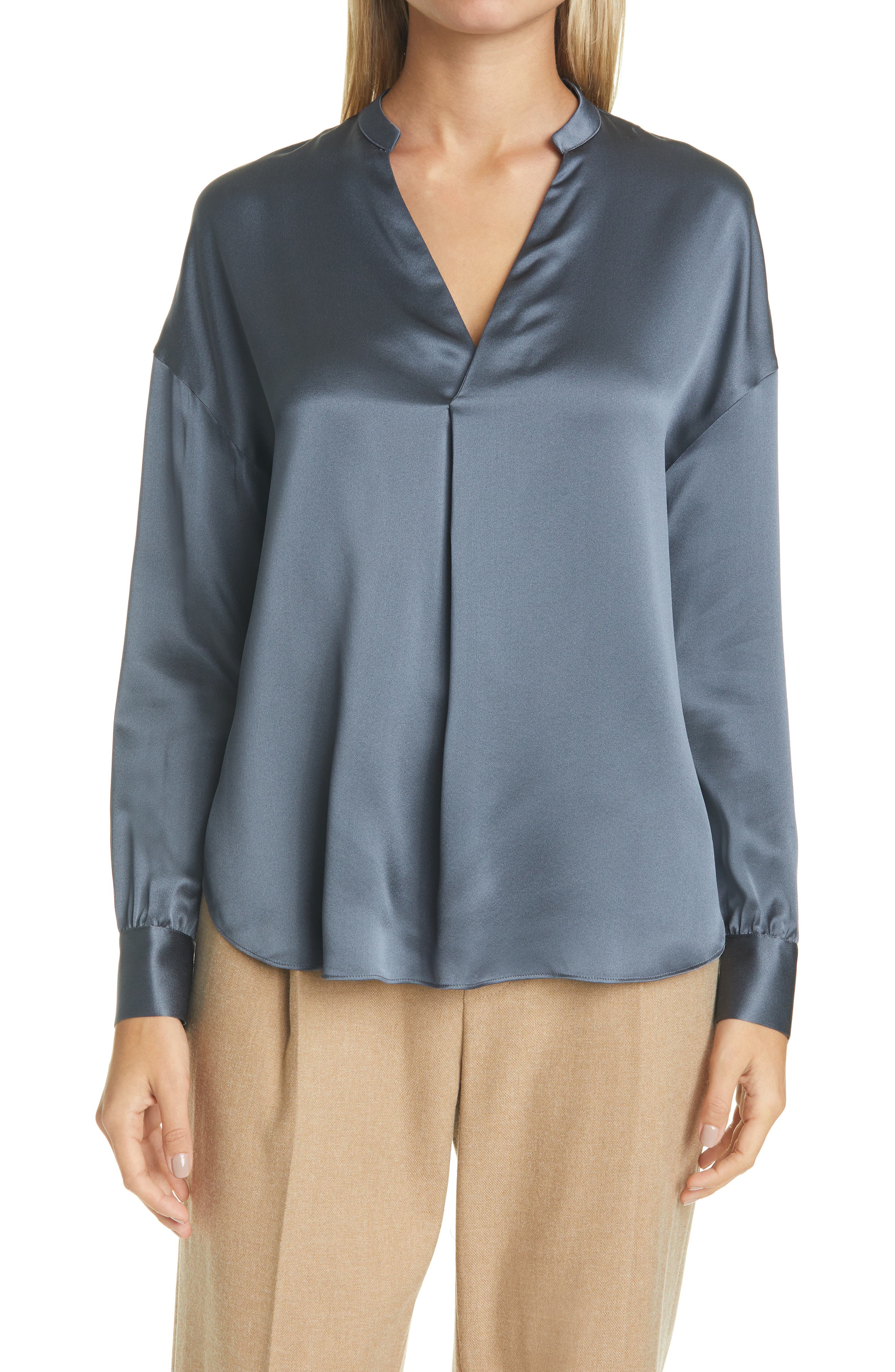 vince silk blouse sale