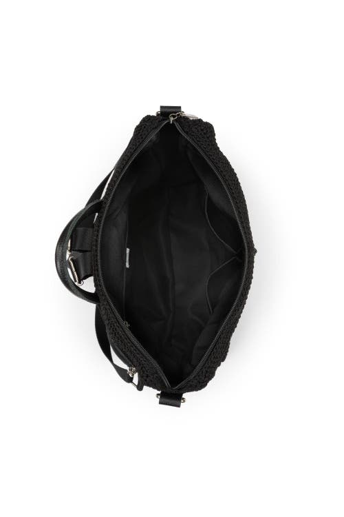 The Sak Women's Los Feliz Crochet Backpack In Black Crochet