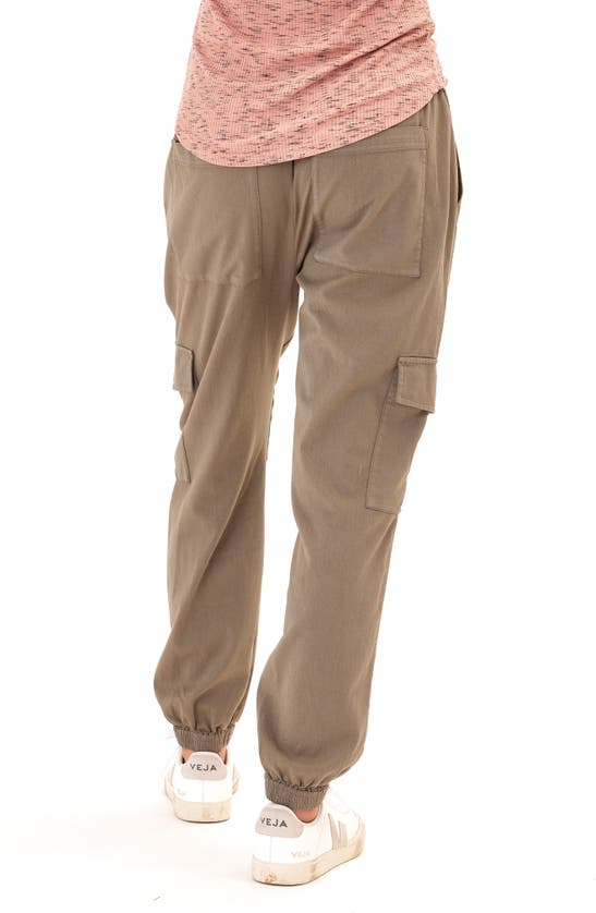 Shop Threads 4 Thought Delilah Stretch Twill Cargo Joggers In Artichoke