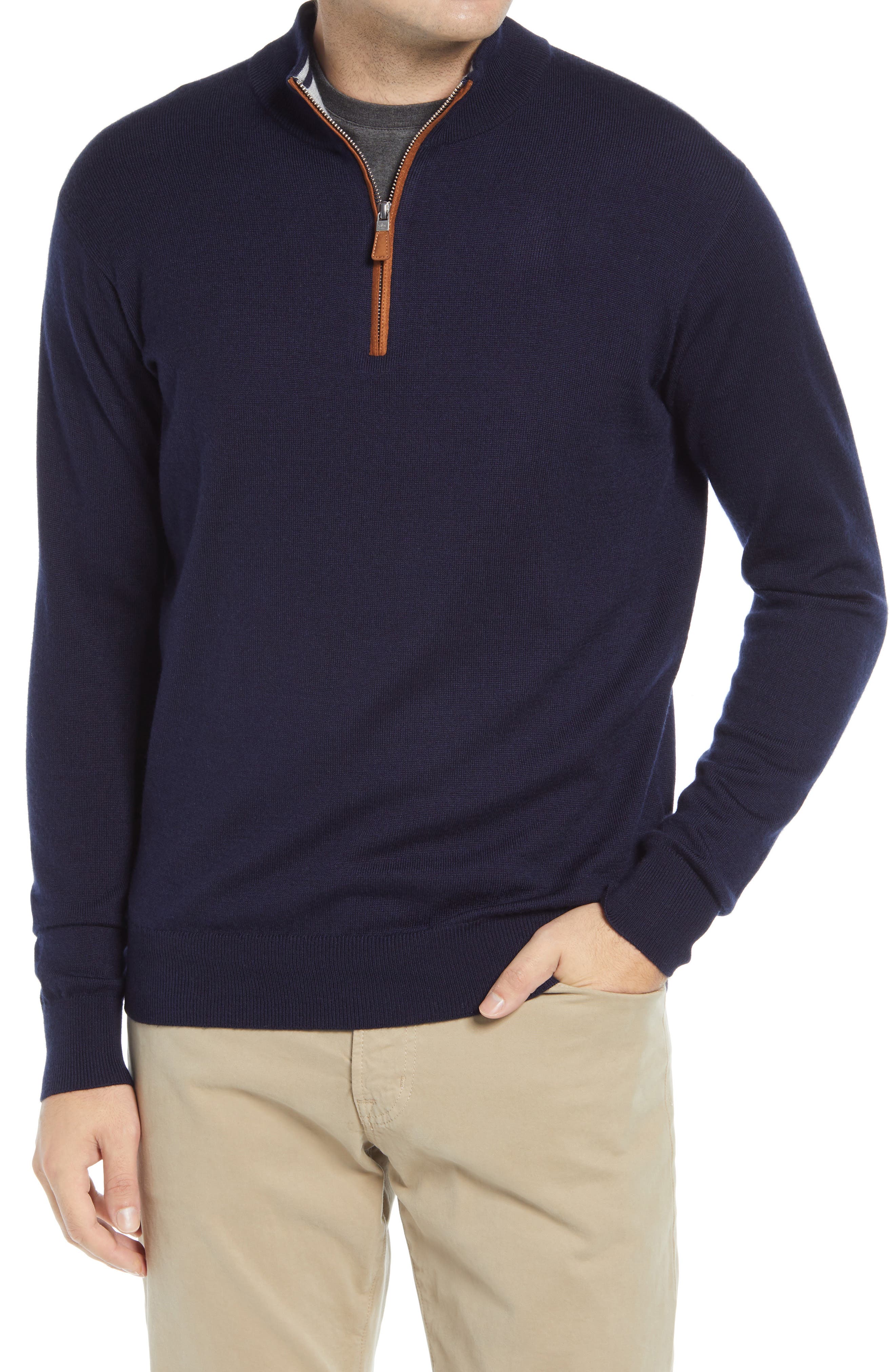 PETER MILLAR CROWN REGULAR FIT QUARTER ZIP PULLOVER,194624064293