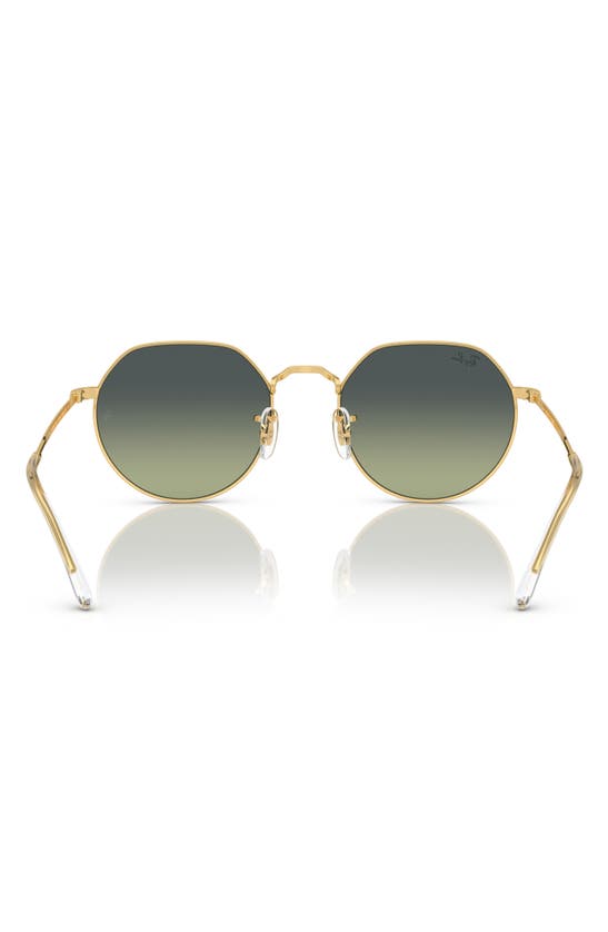 Ray Ban 51mm Round Sunglasses In Gold Flash