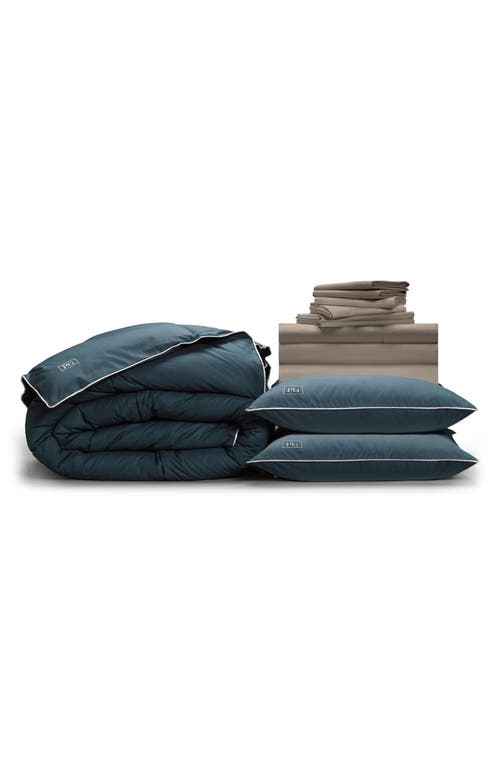 Pillow Guy Soft & Smooth Down-alternative Perfect Bedding Bundle In Sandy Taupe