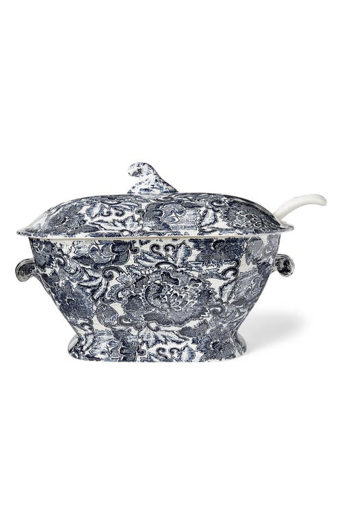 Ralph Lauren Faded Peony Large Soup Tureen & Ladle Set in Indigo at Nordstrom, Size One Size Oz
