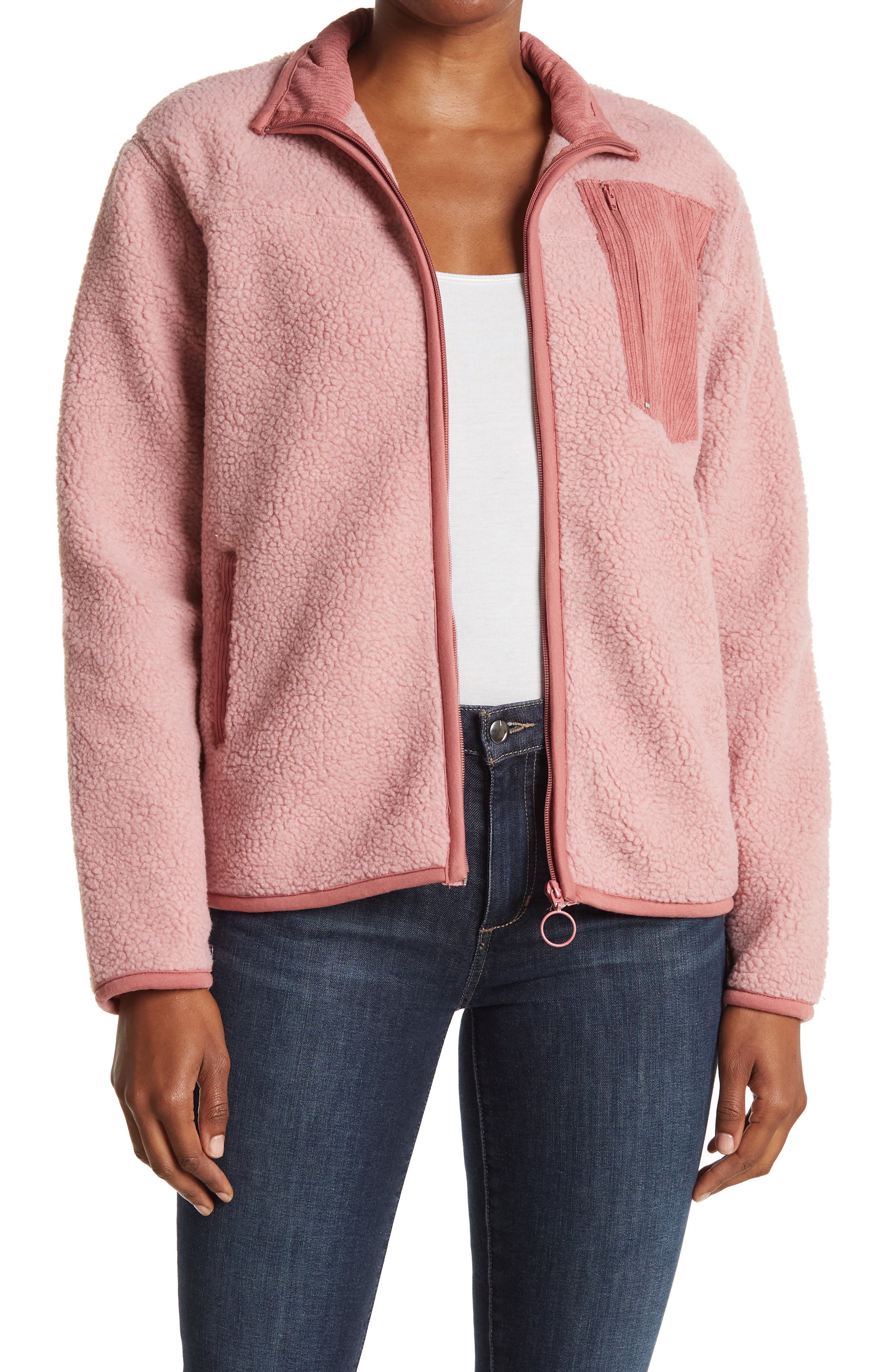 nordstrom rack fuzzy jacket