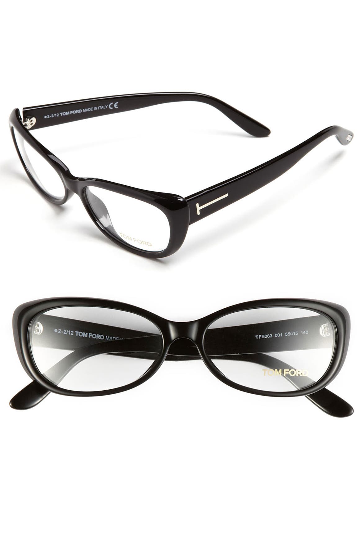 Tom Ford Soft Cat's Eye 55mm Optical Glasses (Online Only) | Nordstrom
