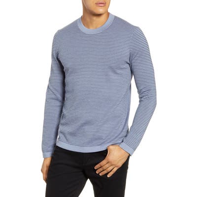Theory Ollis Stripe Crewneck Wool Sweater