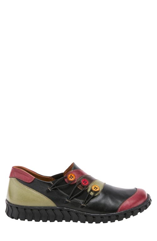 Spring Step Neeta Slip-on Sneaker In Black Multi