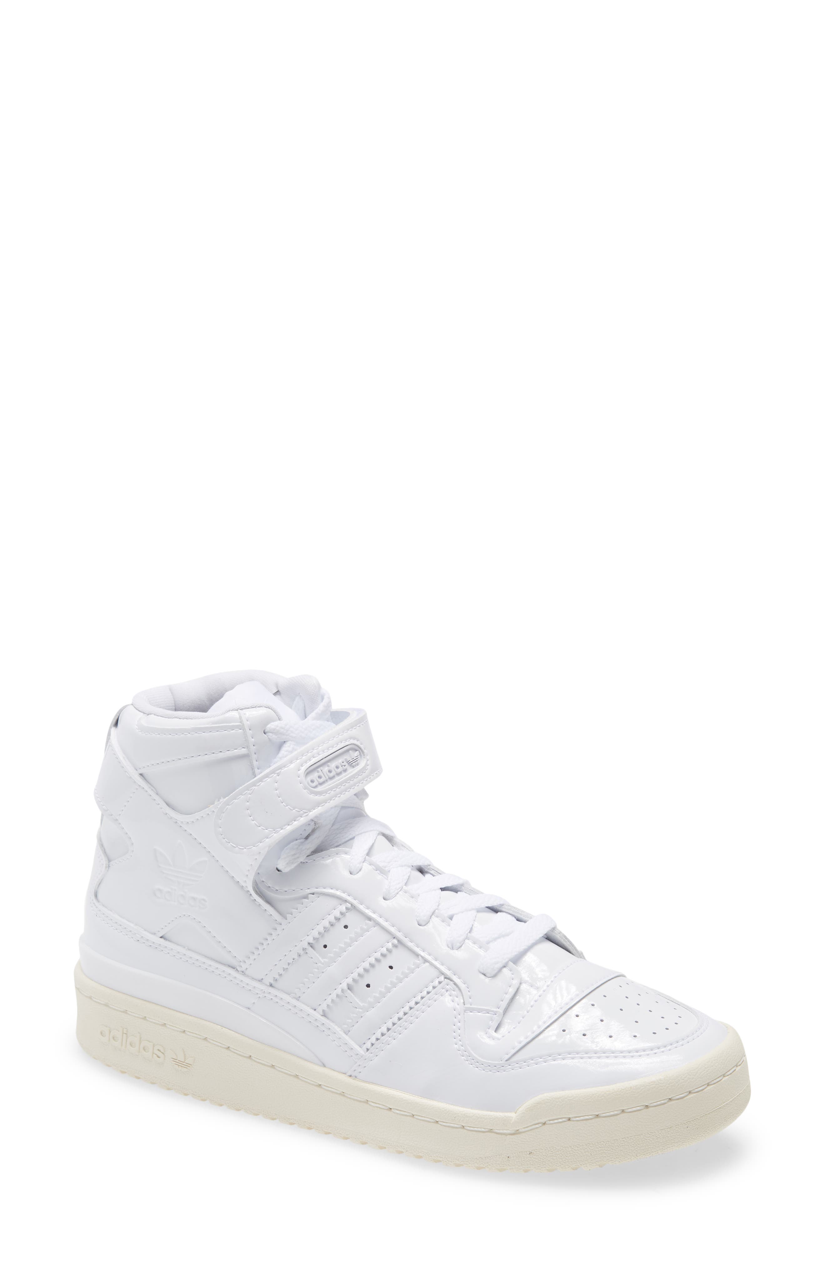 womens adidas white and black
