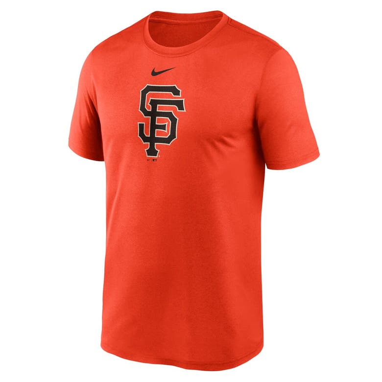 Shop Nike Orange San Francisco Giants Legend Fuse Large Logo Performance T-shirt