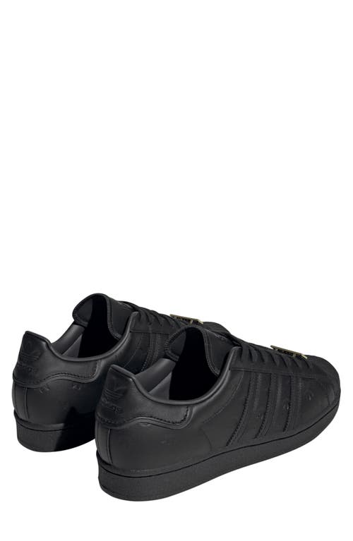 Shop Adidas Originals Adidas Superstar Sneaker In Core Black/core Black