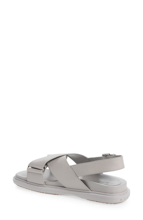 Shop Marni Fussbett Sandal In Off/white