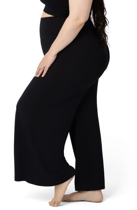 Shop Kindred Bravely Wide Leg Maternity Pants In Black