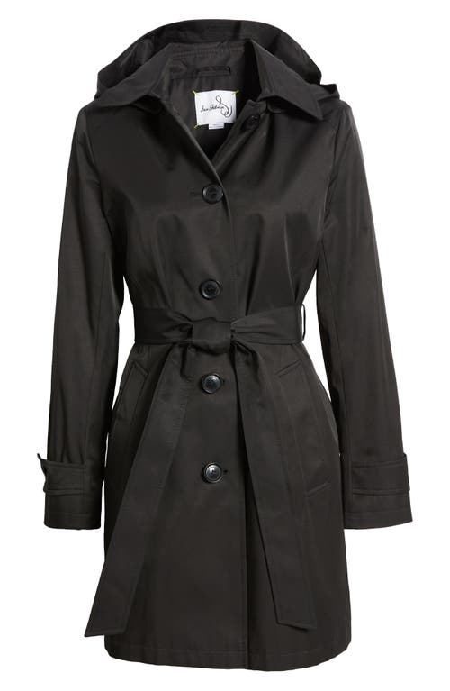 Sam Edelman Trench Coat With Removable Hood In Black