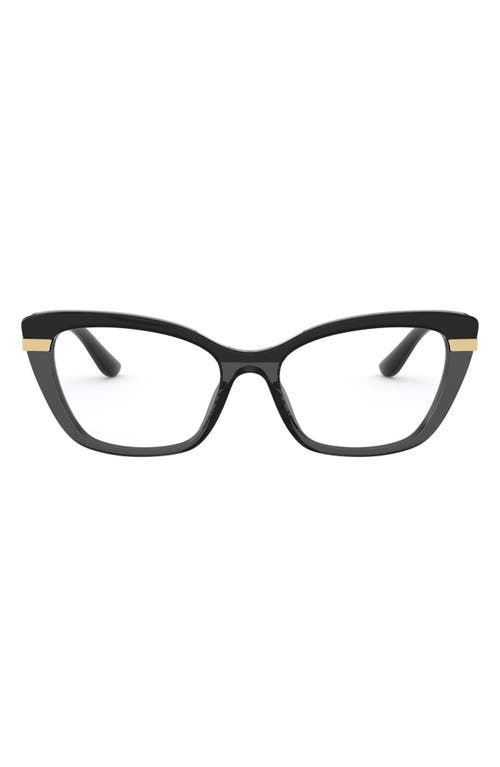 EAN 8056597183895 product image for Dolce & Gabbana 54mm Square Optical Glasses in Black/Transparent at Nordstrom | upcitemdb.com