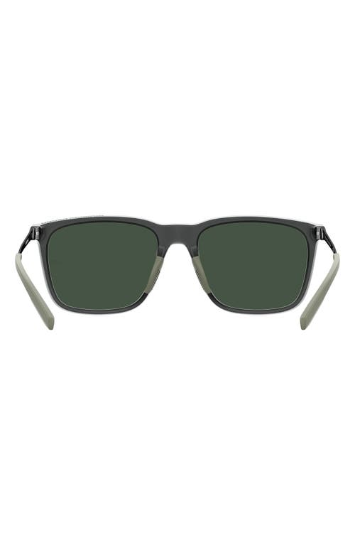 Shop Under Armour Uareliance 56mm Polarized Square Sunglasses In Mountain Green/green