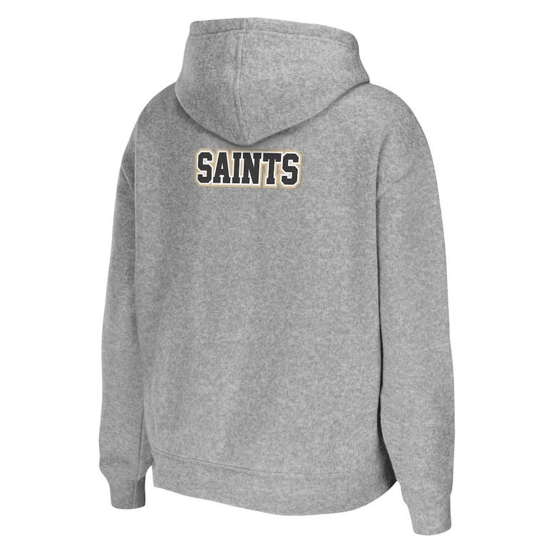 Women's WEAR by Erin Andrews White New Orleans Saints Domestic Pullover  Sweatshirt