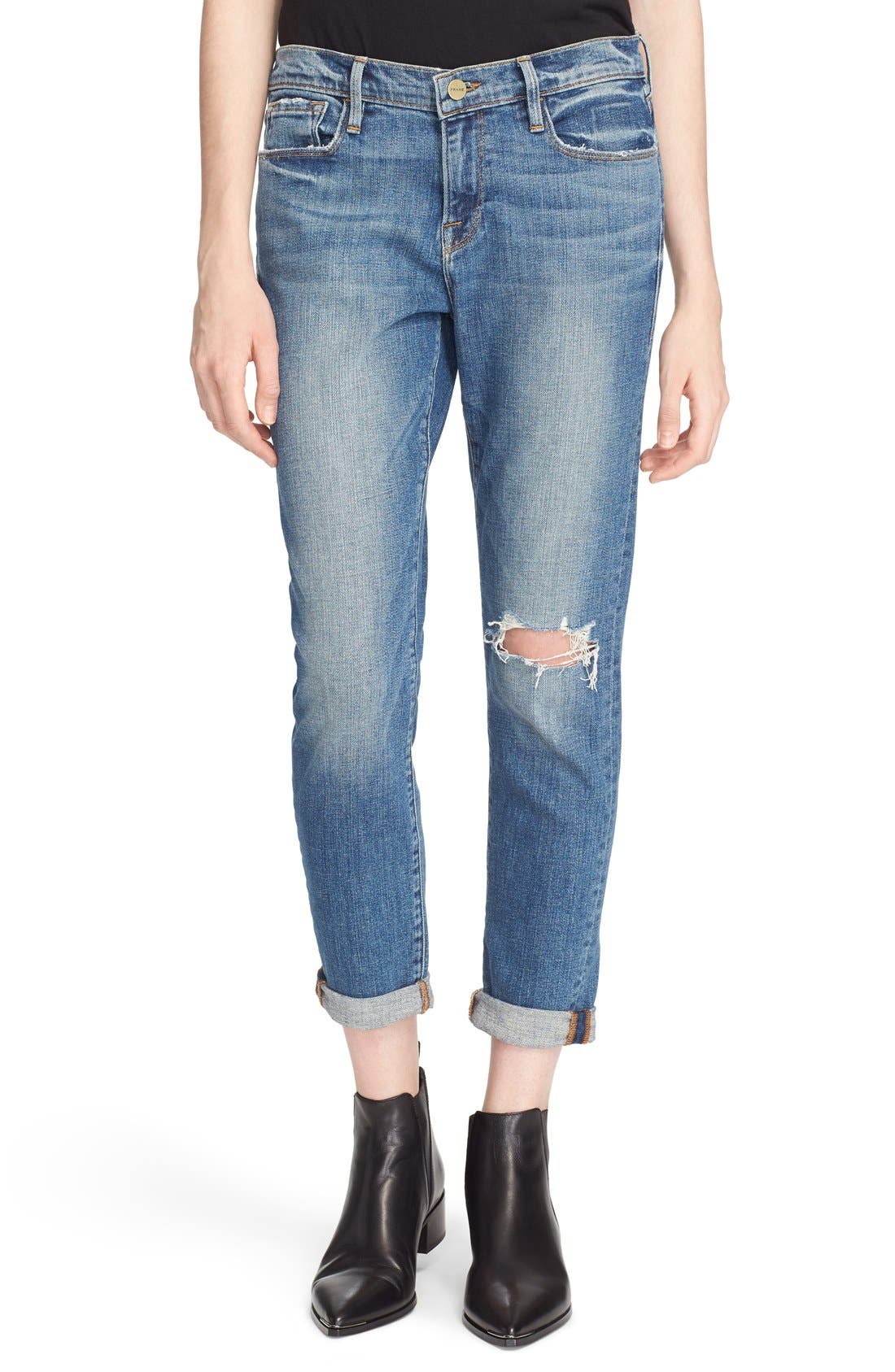 FRAME Le Garçon Boyfriend Jeans (Copper) Nordstrom