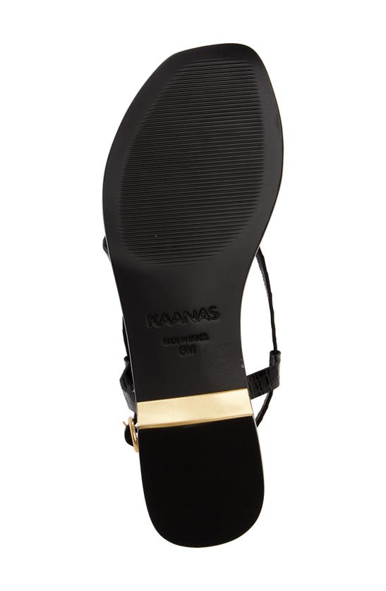 Kaanas Cristobal Slingback Sandal In Onyx